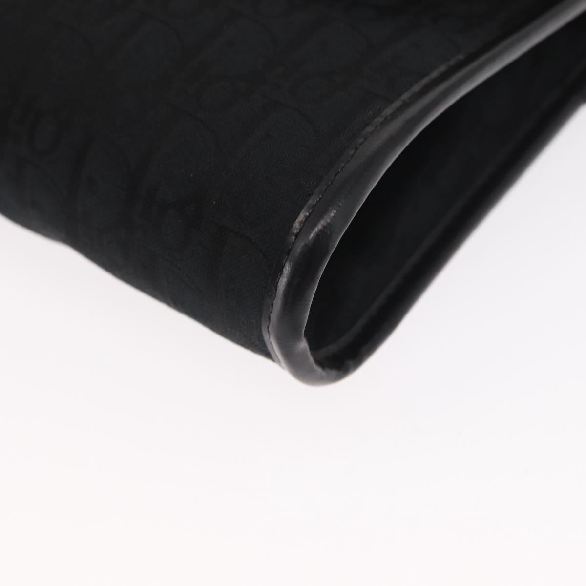 Christian Dior Vintage Trotter Shoulder Bag Canvas, BLACK, CANVAS, Shoulder bag