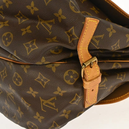 Louis Vuitton Saumur Monogram Canvas, Brown, Canvas, Shoulder Bag