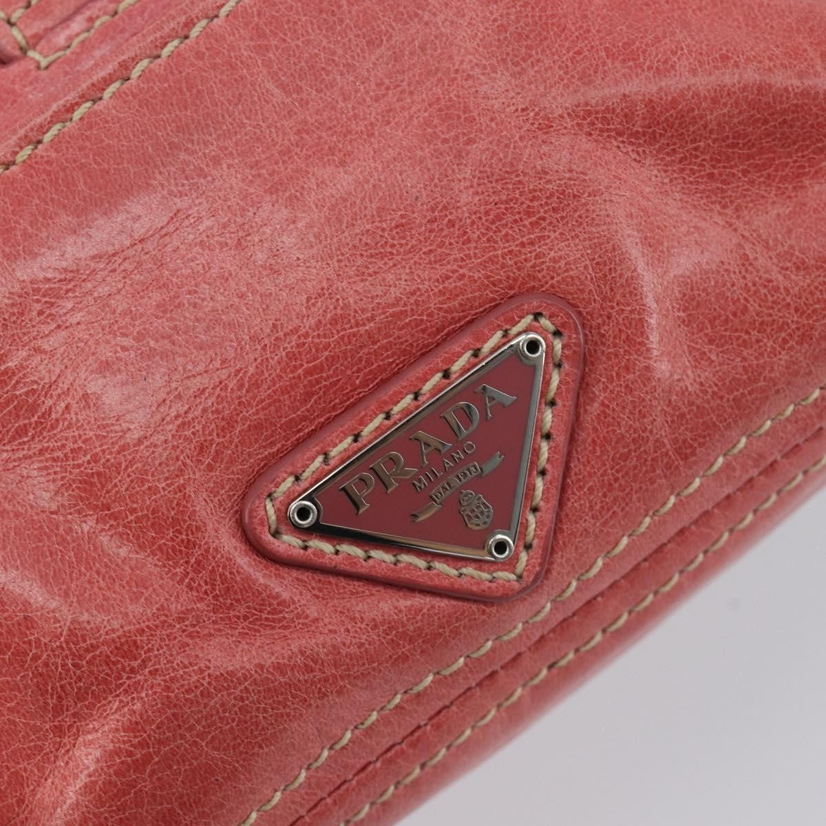 Prada Turnlock Flap Soft Calf, Pink, Leather, Shoulder Bag