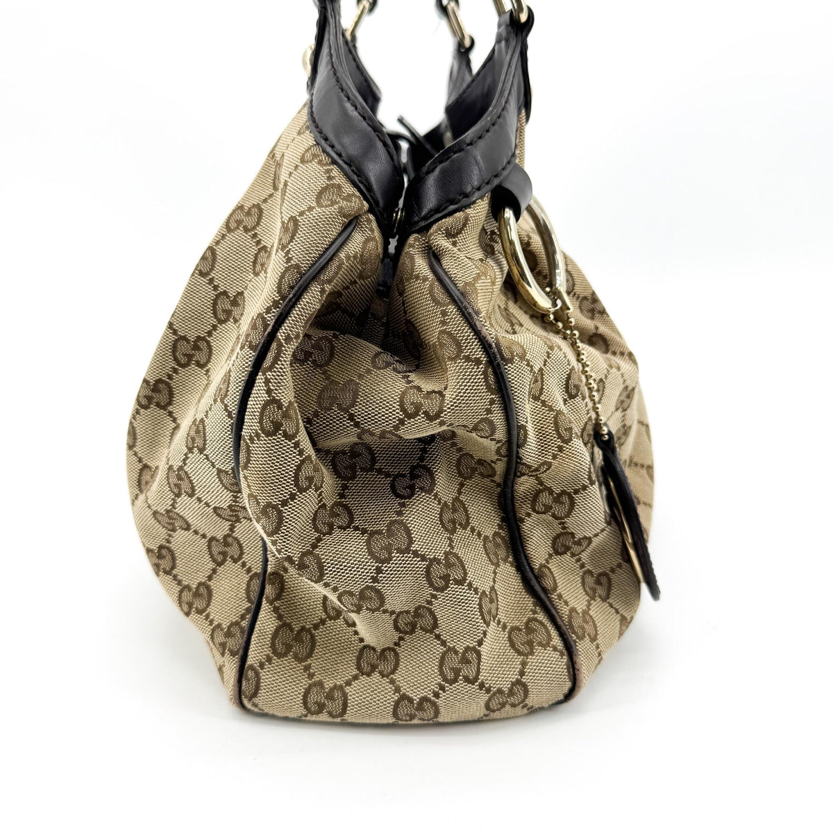 Gucci Sukey Tote GG Canvas and leather, Beige, Canvas, Tote Bag