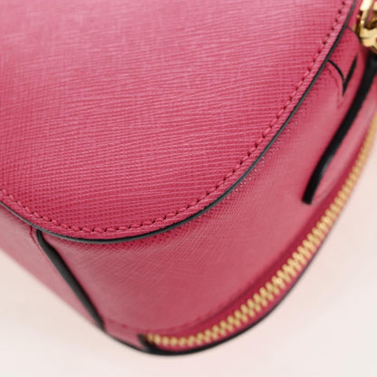 Prada Odette Top Handle Saffiano Leather, Pink, Leather, Handbag