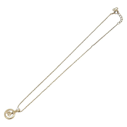 Christian Dior Vintage CD Pendant Metal, Gold, Metal, Necklace