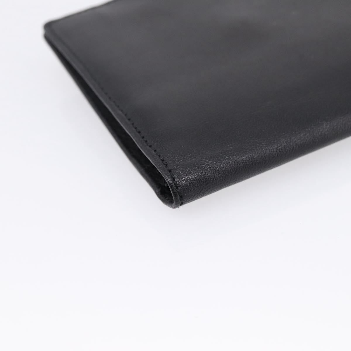 Christian Dior Bifold Card Holder Leather, Black, Leather, Card Holder