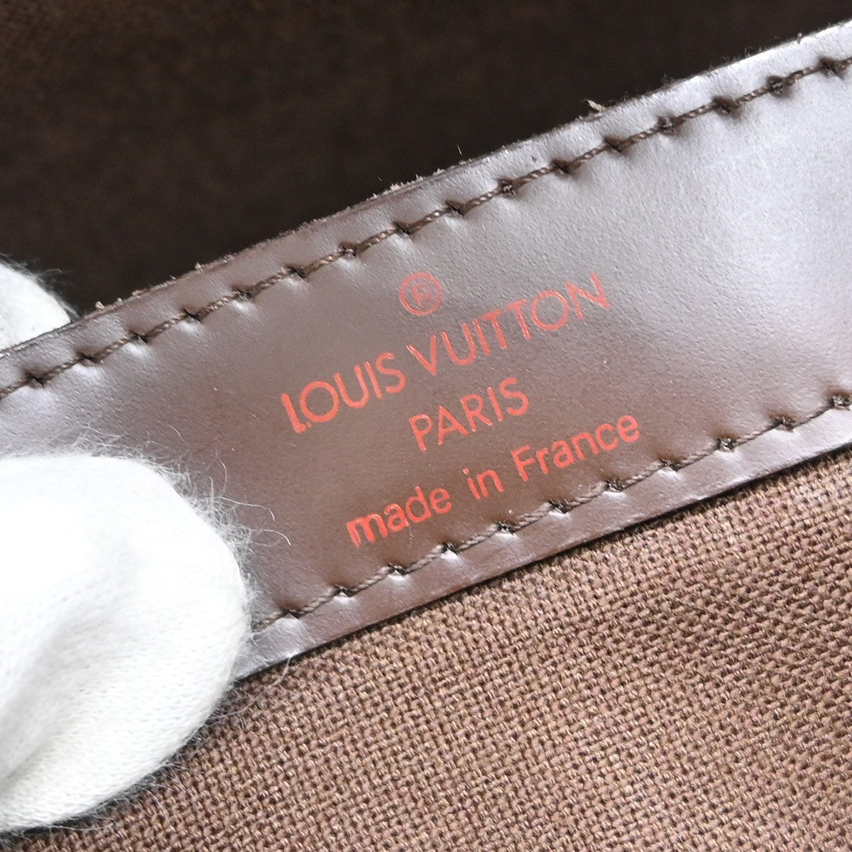 Louis Vuitton Naviglio Damier, Brown, Canvas, Shoulder Bag
