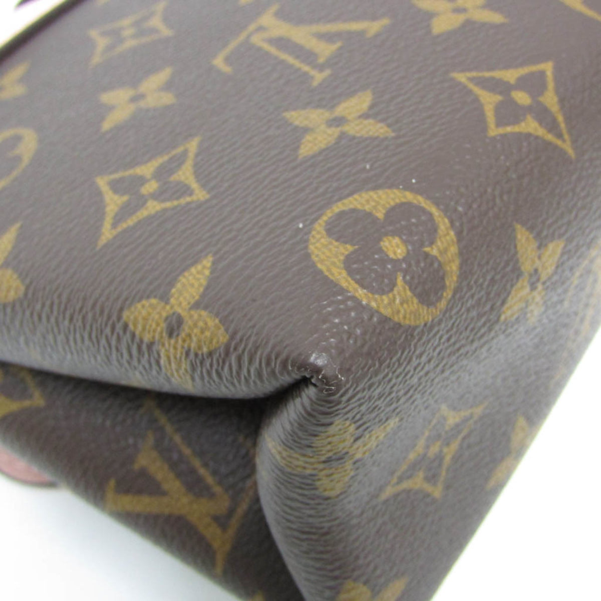 Louis Vuitton Locky Monogram Canvas with Leather, Brown, Canvas, Handbag