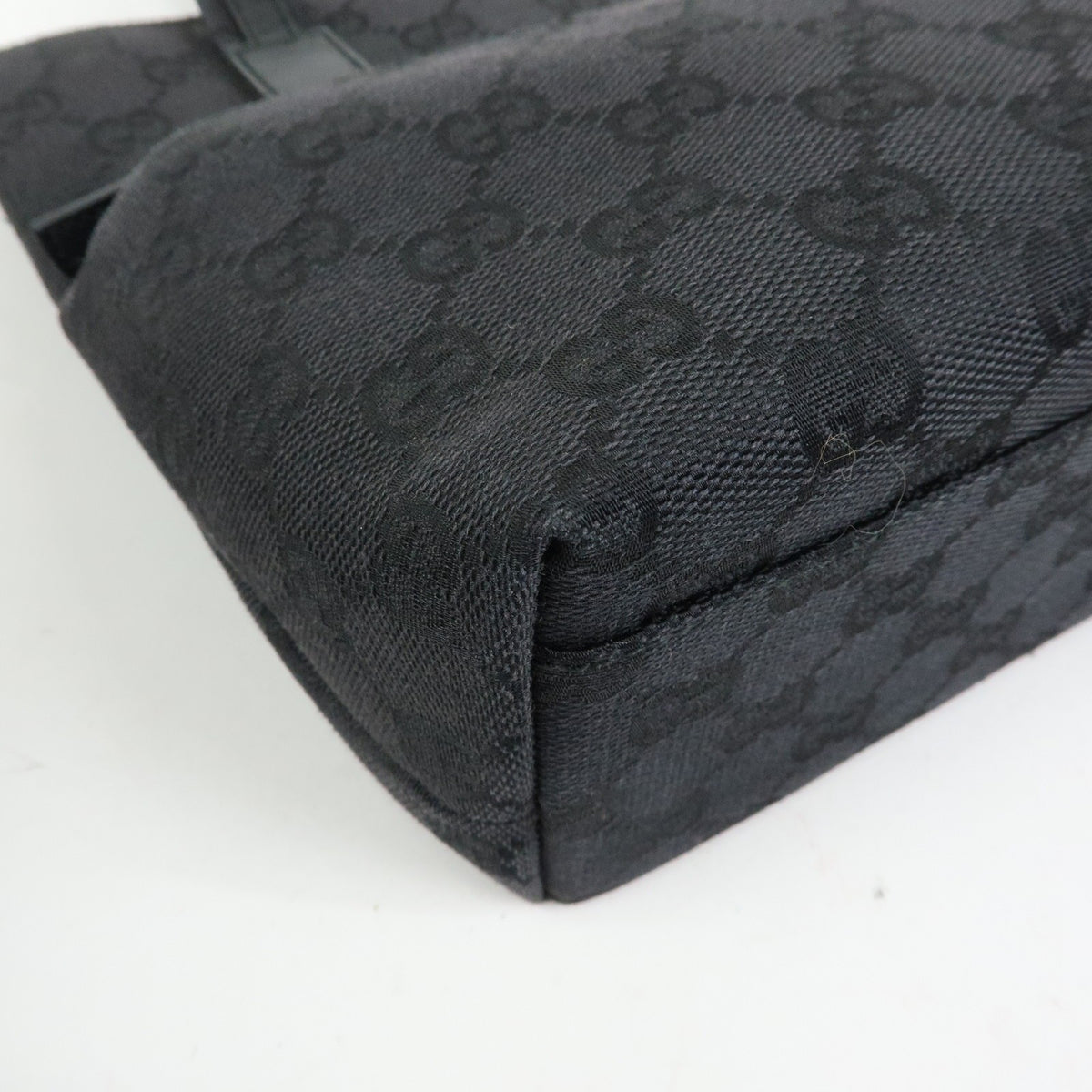 Gucci Tote GG Canvas and Leather, Black, Canvas, Tote Bag