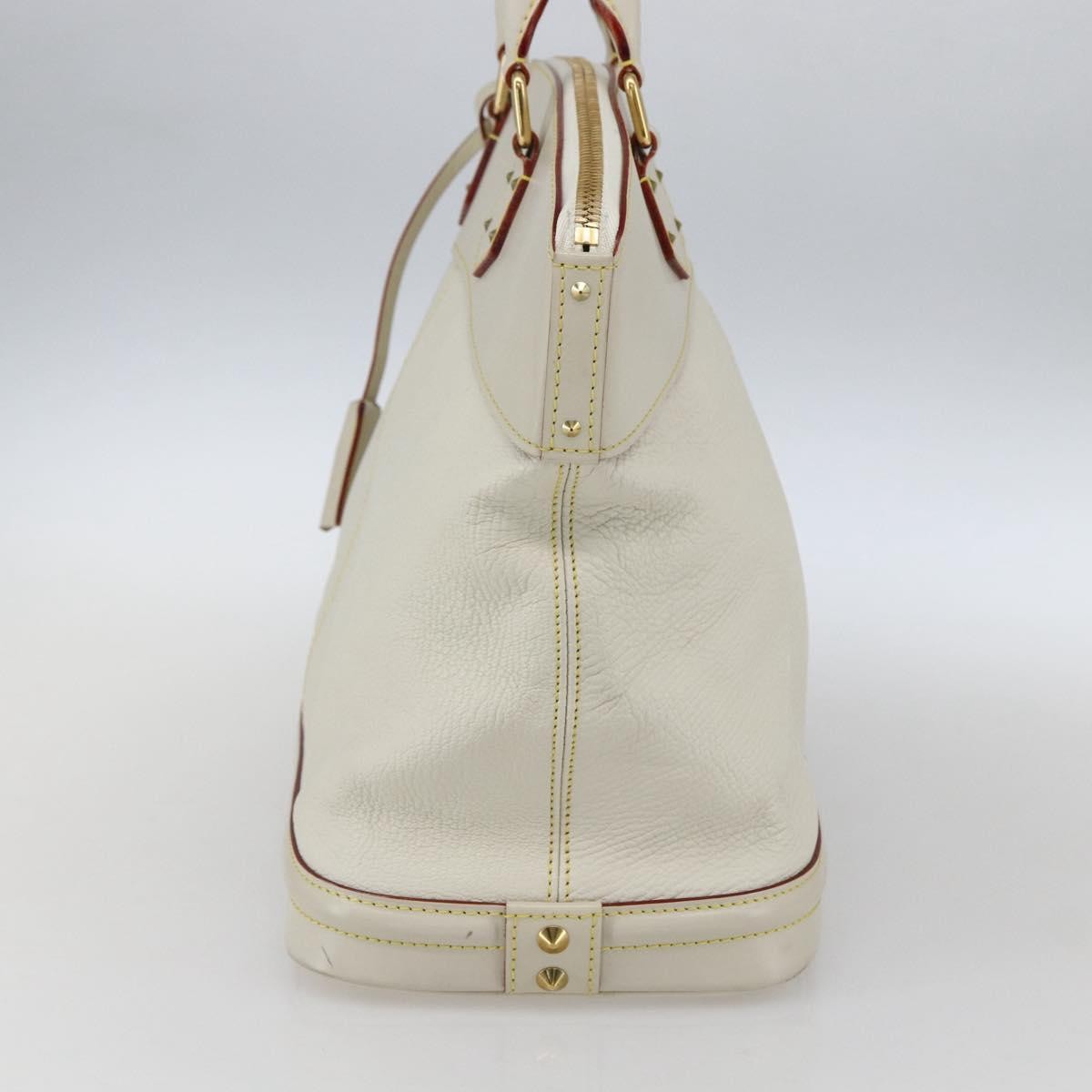 Louis Vuitton Suhali Lockit Leather, White, Leather, Handbag