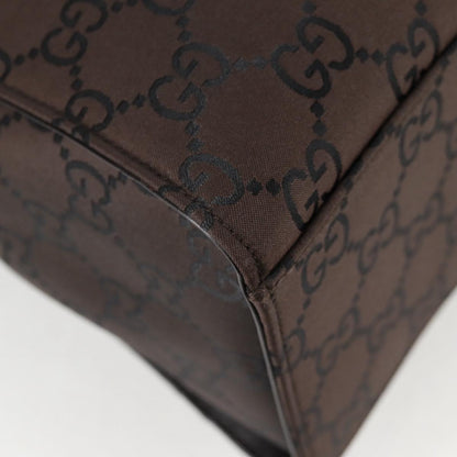 Gucci Bamboo tote bag Canvas, BROWN, CANVAS, Handbag