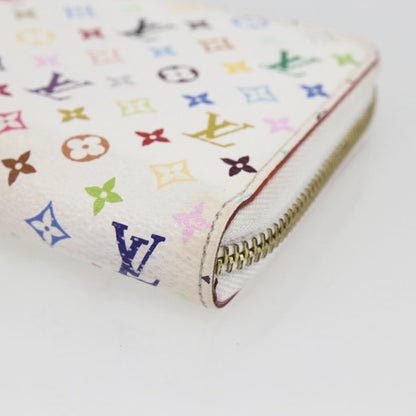 Louis Vuitton Zippy Wallet NM Murakami Multicolor White, Multicolour, Canvas, Wallet