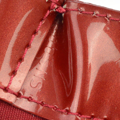Louis Vuitton Wilshire Monogram Vernis, Red, Patent Leather, Handbag