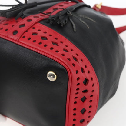 Saint Laurent Vintage Leather, Black, Leather, Shoulder Bag