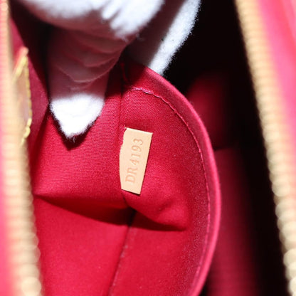 Louis Vuitton Montana Monogram Vernis, Red, Patent Leather, Handbag
