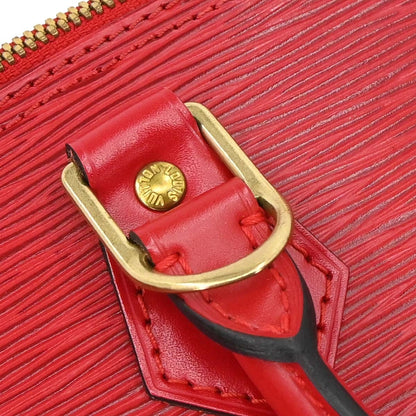 Louis Vuitton Alma Epi Leather, Red, Leather, Handbag