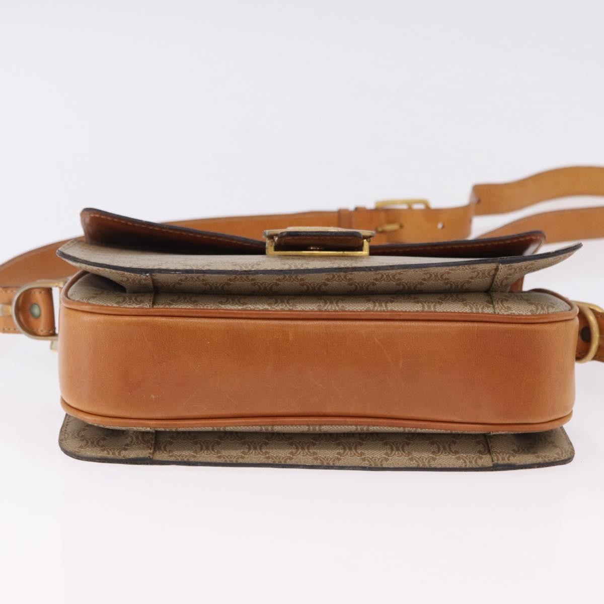 Celine Macadam Canvas, Beige, Canvas, Shoulder Bag