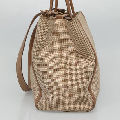 Fendi 2Jours Canvas, Beige, Canvas, Tote Bag