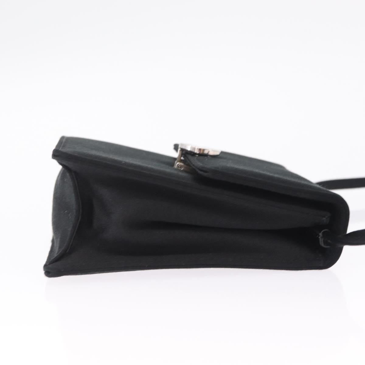 Bvlgari Shoulder Satin, Black, Satin, Shoulder Bag