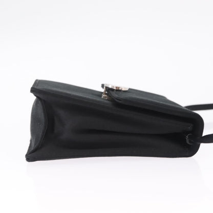 Bvlgari Shoulder Satin, Black, Satin, Shoulder Bag