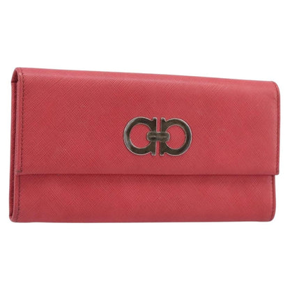 Salvatore Ferragamo Gancini Flap Saffiano Leather, Pink, Leather, Shoulder Bag