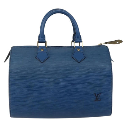 Louis Vuitton Speedy Handbag Epi Leather, BLUE, LEATHER, Handbag