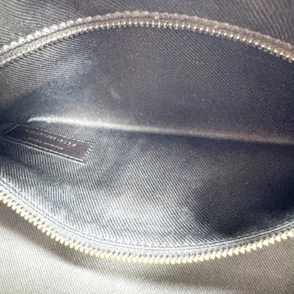 Saint Laurent Le Monogramme Monogram All Over Coated Canvas and Leather, Black, Canvas, Shoulder Bag