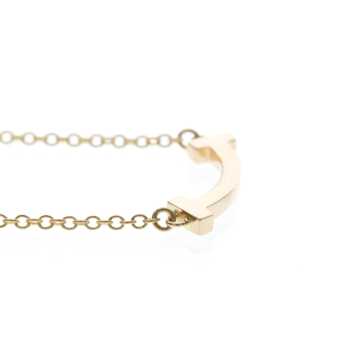 Tiffany & Co. T Smile Pendant 18K Rose Gold, Gold, Pink Gold, Necklace