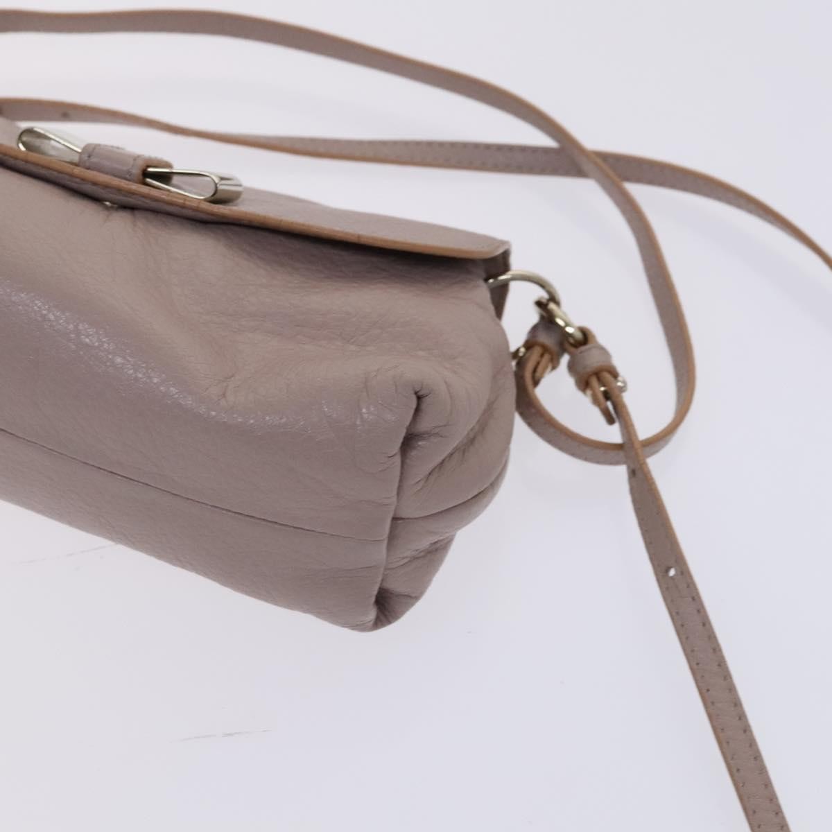 Chloe Lily Leather, Purple, Leather, Shoulder Bag