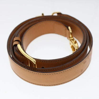 Celine Macadam Handbag Macadam with leather, BROWN, LEATHER, Handbag