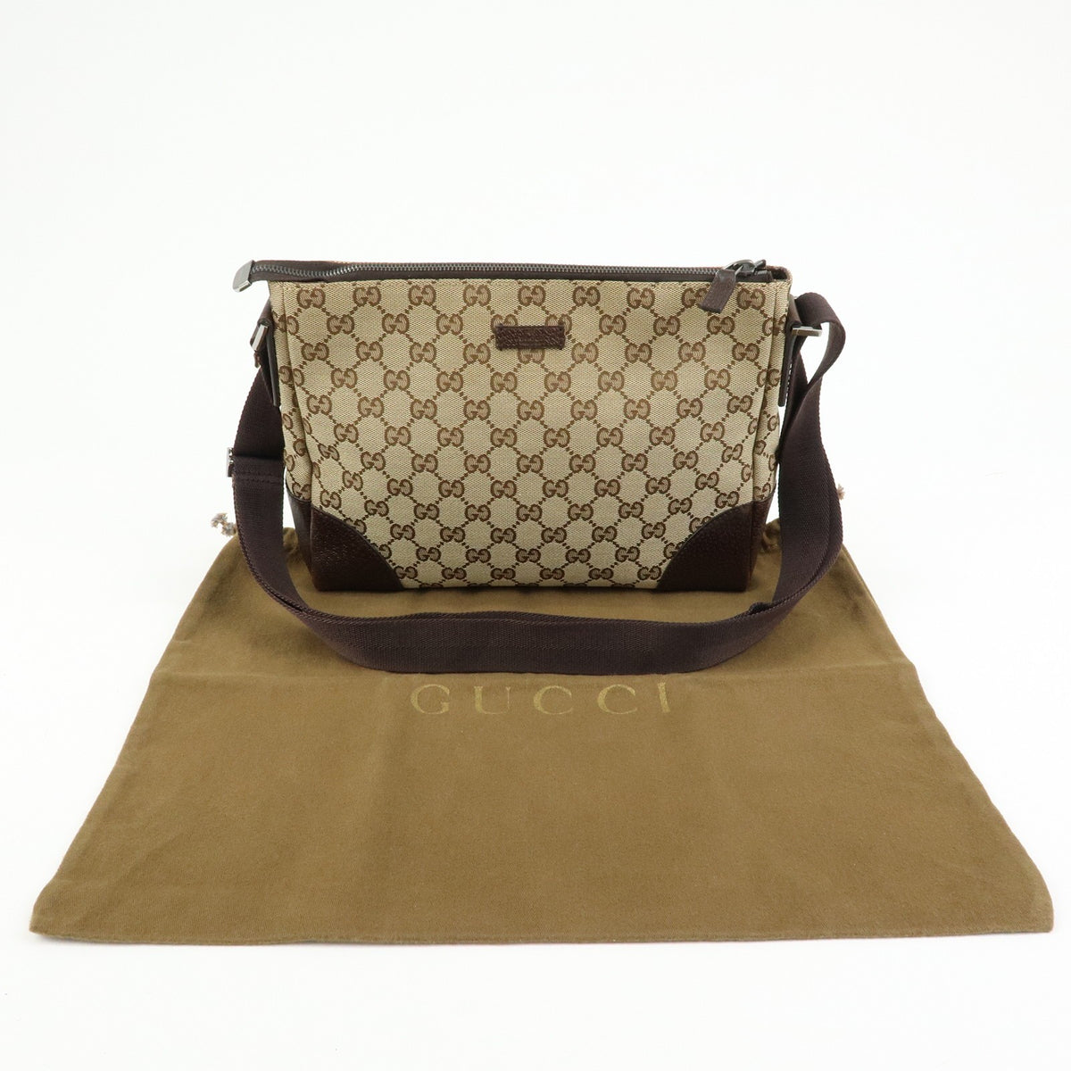 Gucci Joy Messenger GG Canvas, Beige, Canvas, Handbag
