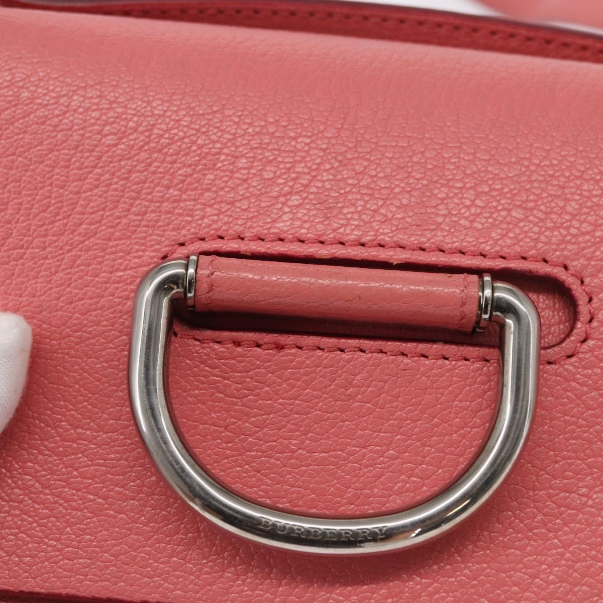 Burberry D-Ring Shoulder Leather, Pink, Leather, Shoulder Bag
