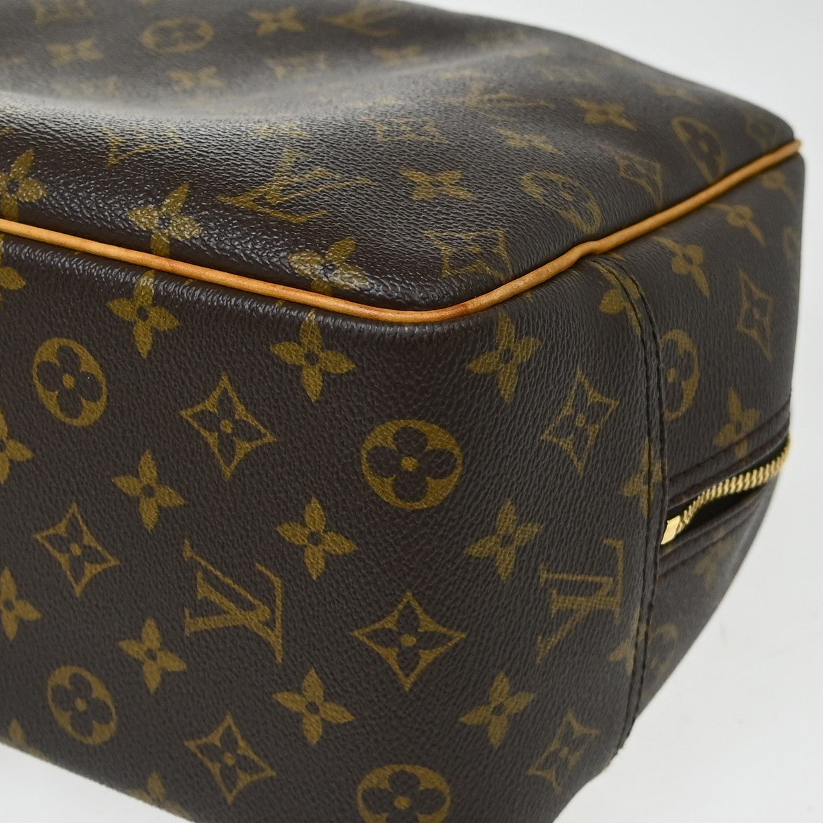 Louis Vuitton Deauville Monogram, Brown, Canvas, Handbag