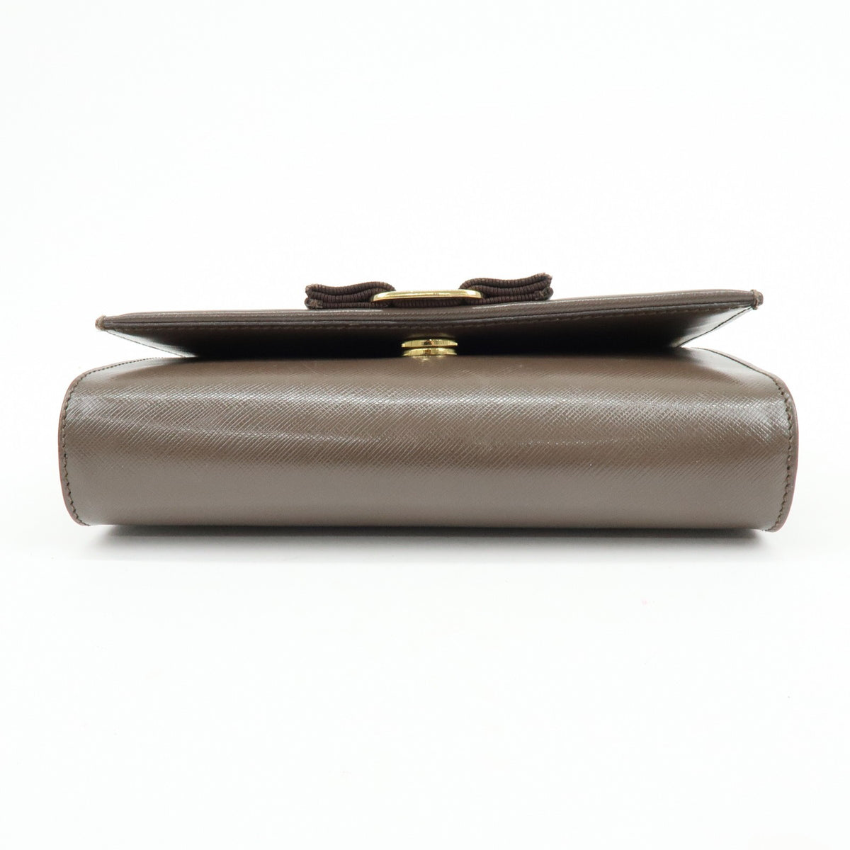 Salvatore Ferragamo Vara Bow Glitter, Brown, Leather, Crossbody Bag