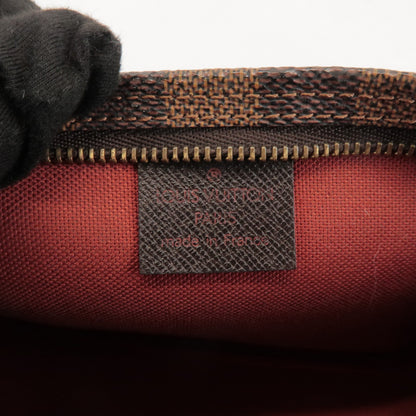 Louis Vuitton Trousse Make Up Damier, Brown, Canvas, Clutch