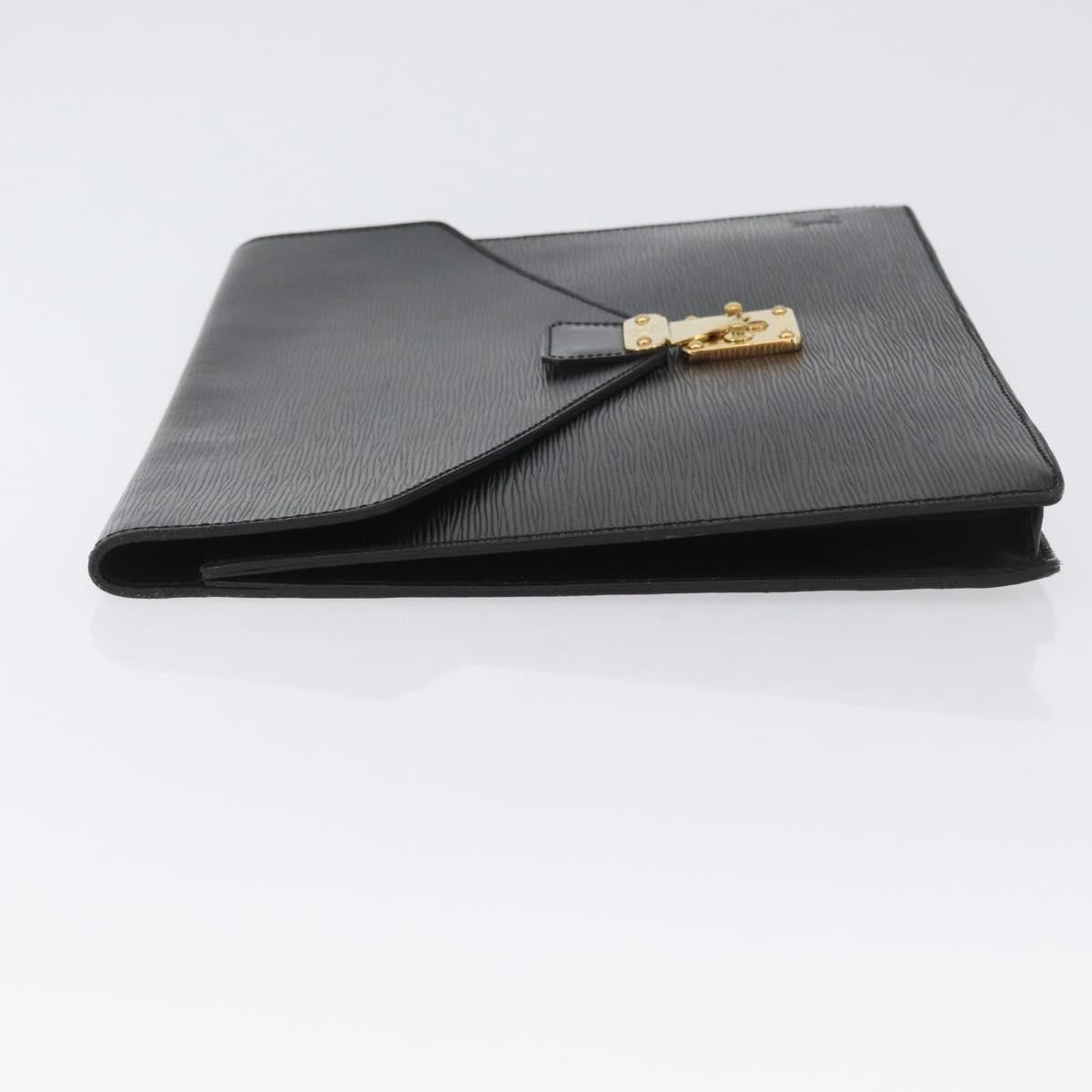 Louis Vuitton Porte-Documents Senateur Epi Leather, Black, Leather, Briefcase