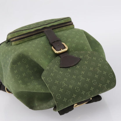 Louis Vuitton Vintage Montsouris Mini Lin, Khaki, Canvas, Backpack