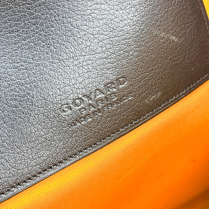 Goyard Senat Zip Coated Canvas, Black, Canvas, Clutch
