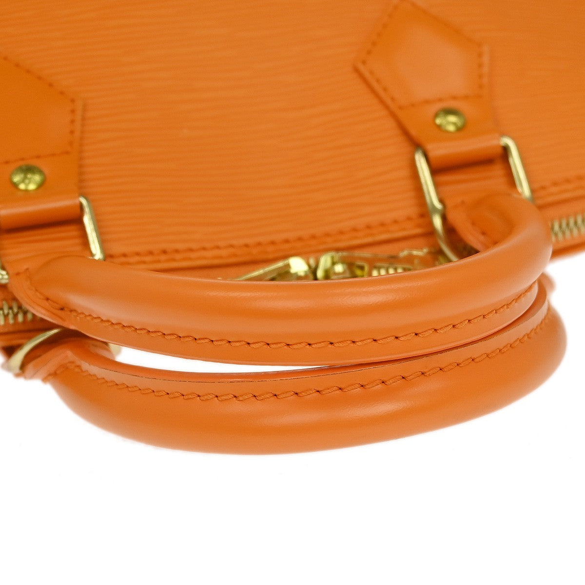 Louis Vuitton Alma Epi Leather, Orange, Leather, Handbag