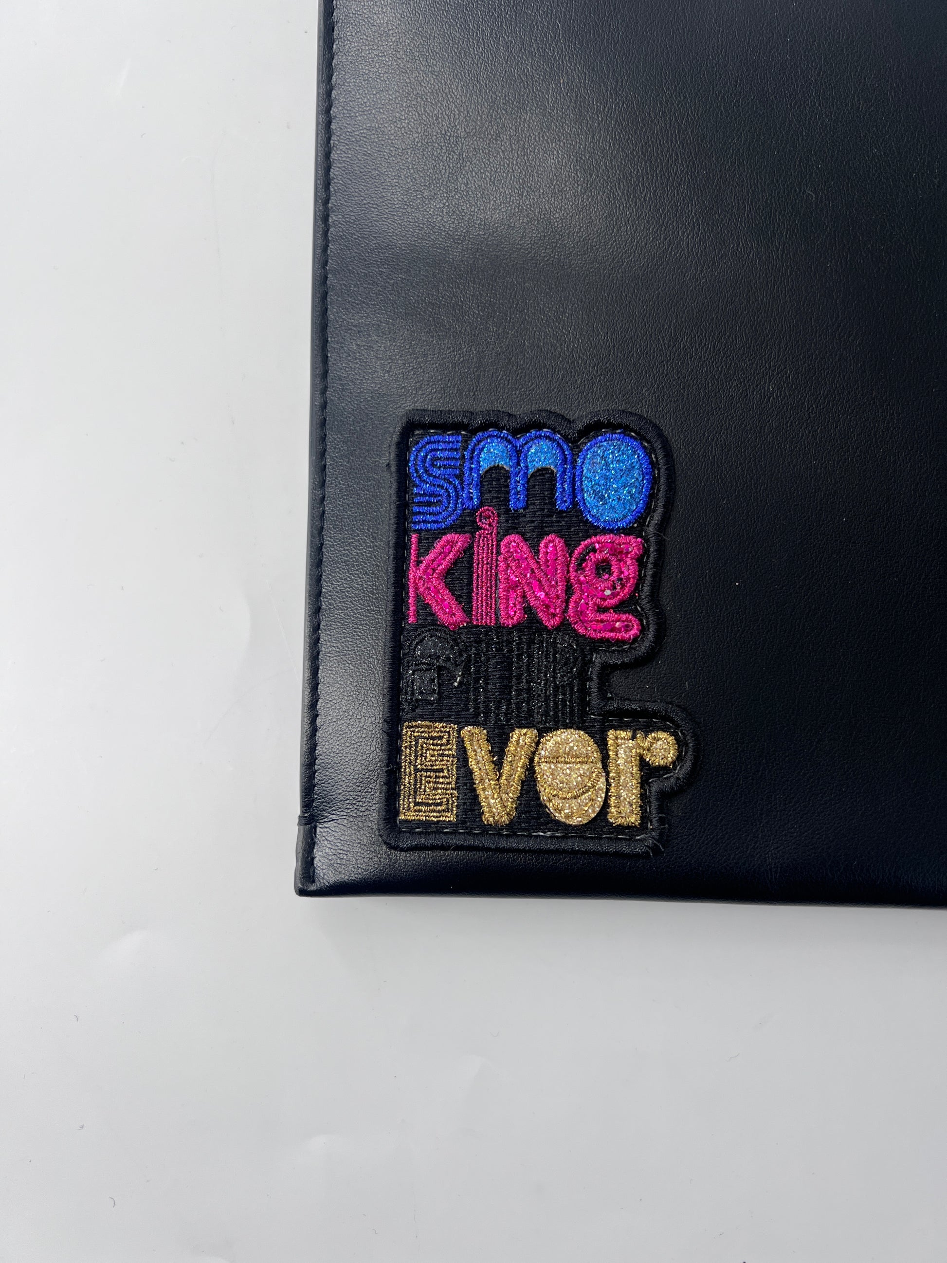 Saint Laurent Zip Pouch Leather, BLACK, LEATHER, Clutche & pouche