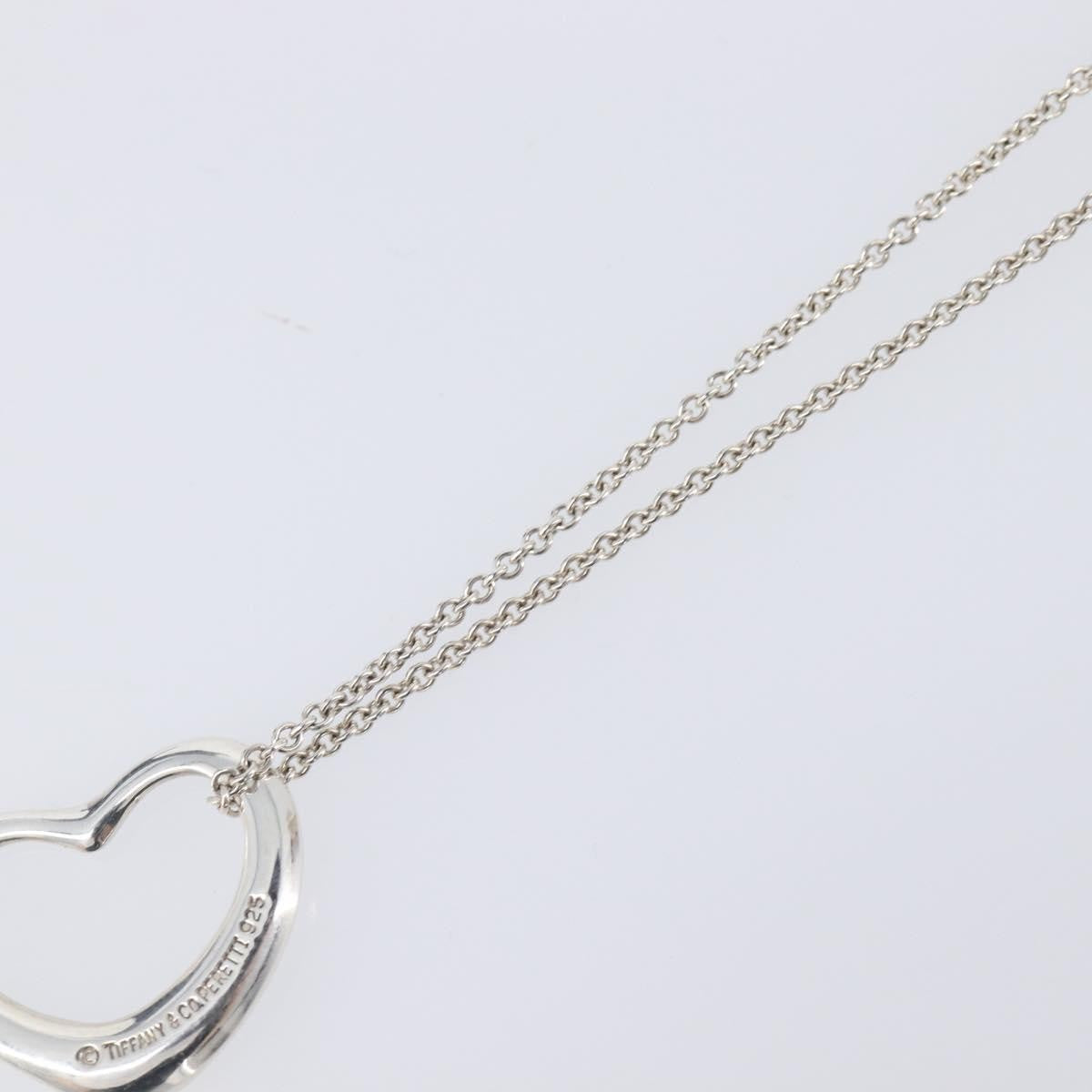 Tiffany & Co. Elsa Peretti Open Heart Pendant Sterling Silver, Silver, Silver, Necklace
