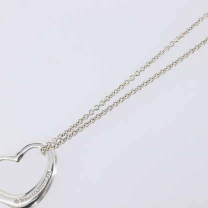 Tiffany & Co. Elsa Peretti Open Heart Pendant Sterling Silver, Silver, Silver, Necklace