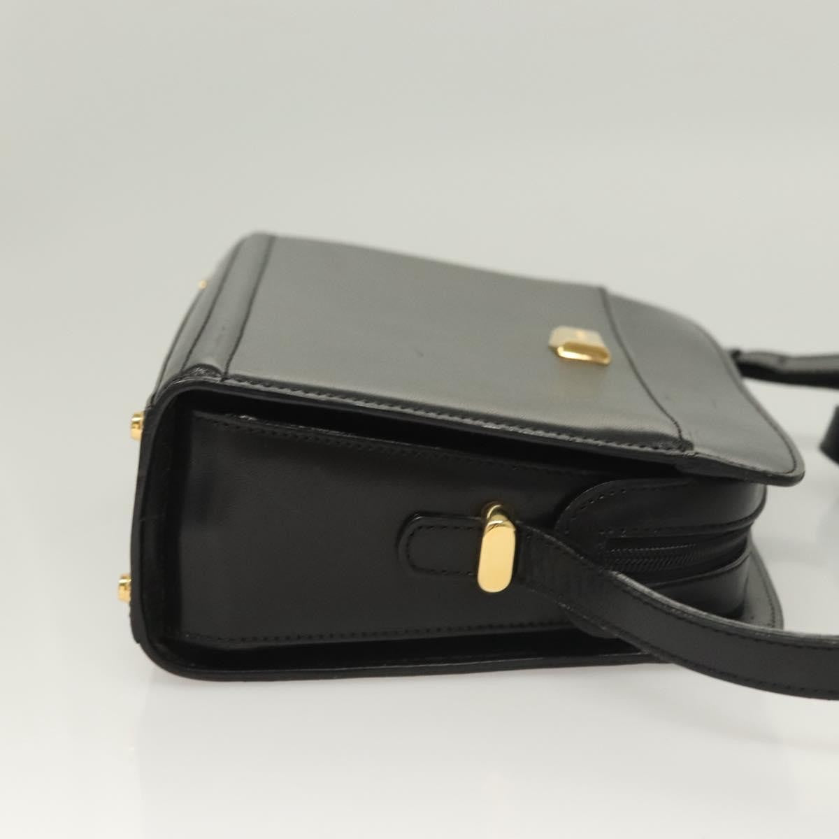 Bally Vintage Leather, Black, Leather, Shoulder Bag
