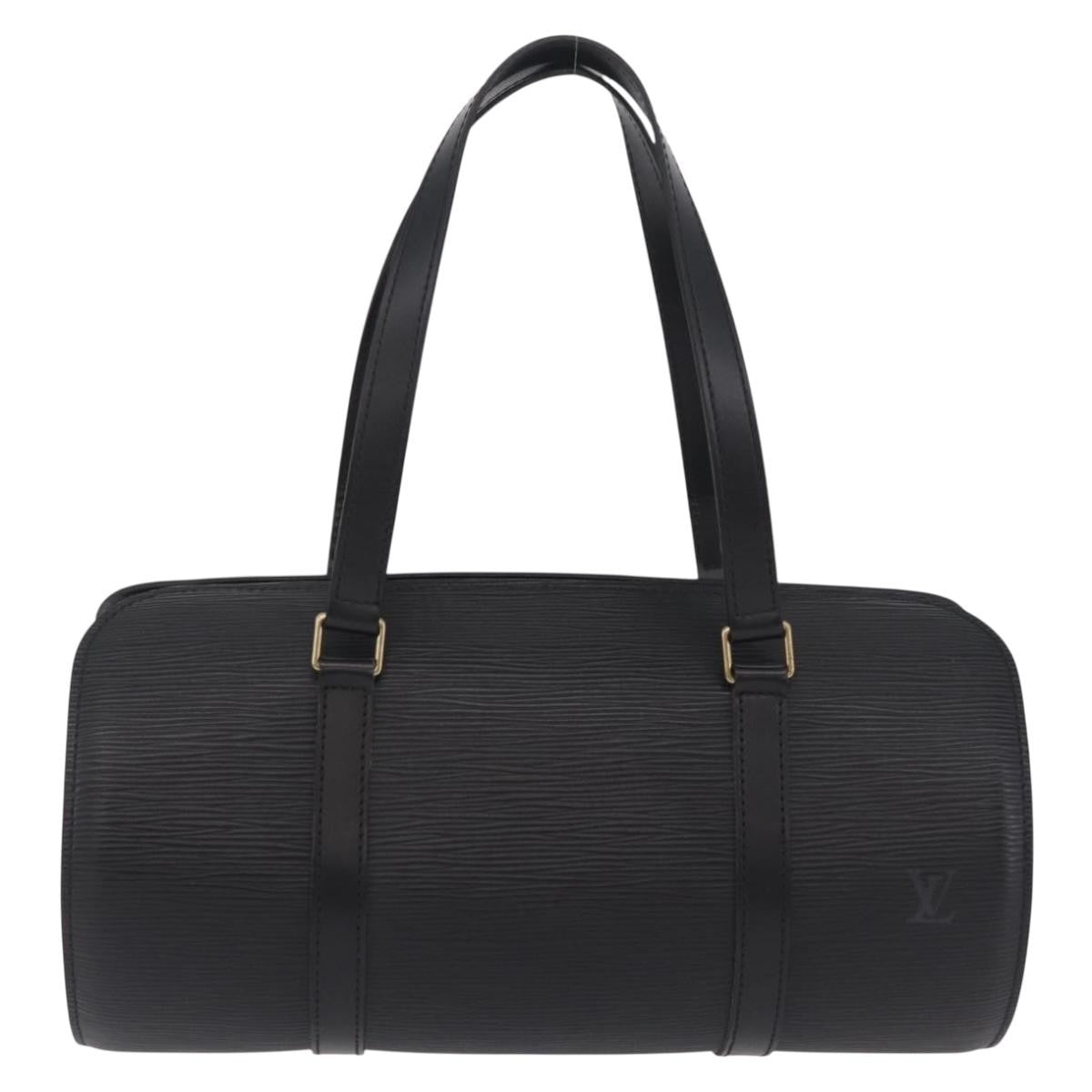 Louis Vuitton Soufflot Epi Leather, Black, Leather, Tote Bag