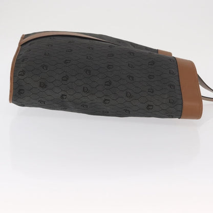 Christian Dior Vintage Honeycomb Canvas, Black, Canvas, Shoulder Bag