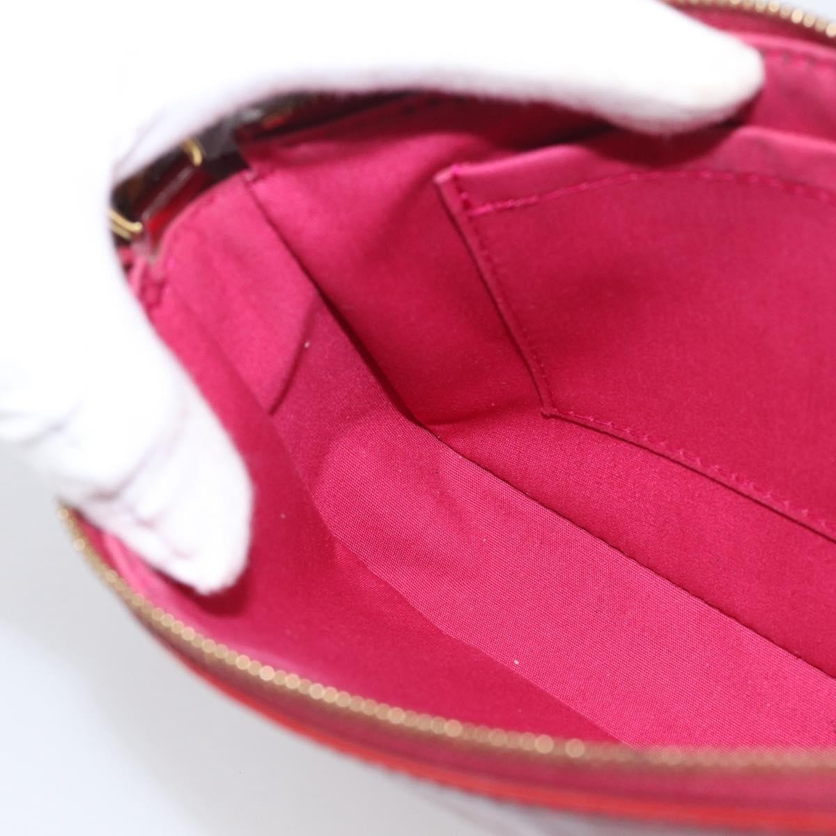 Louis Vuitton Pochette Accessoires NM Monogram Vernis, Pink, Patent Leather, Clutch
