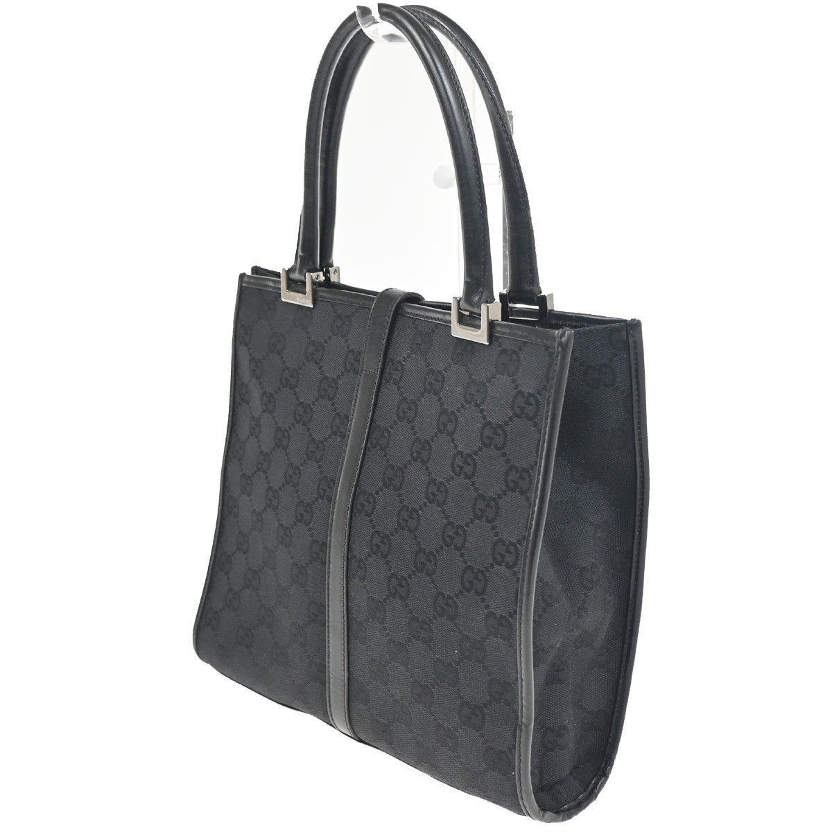 Gucci Jackie Tote GG Canvas and leather, Black, Canvas, Handbag