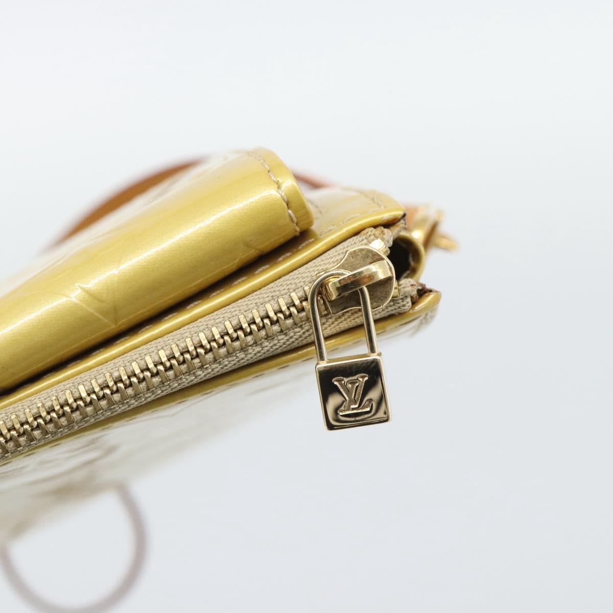 Louis Vuitton Mott Monogram Vernis, Beige, Patent Leather, Clutch