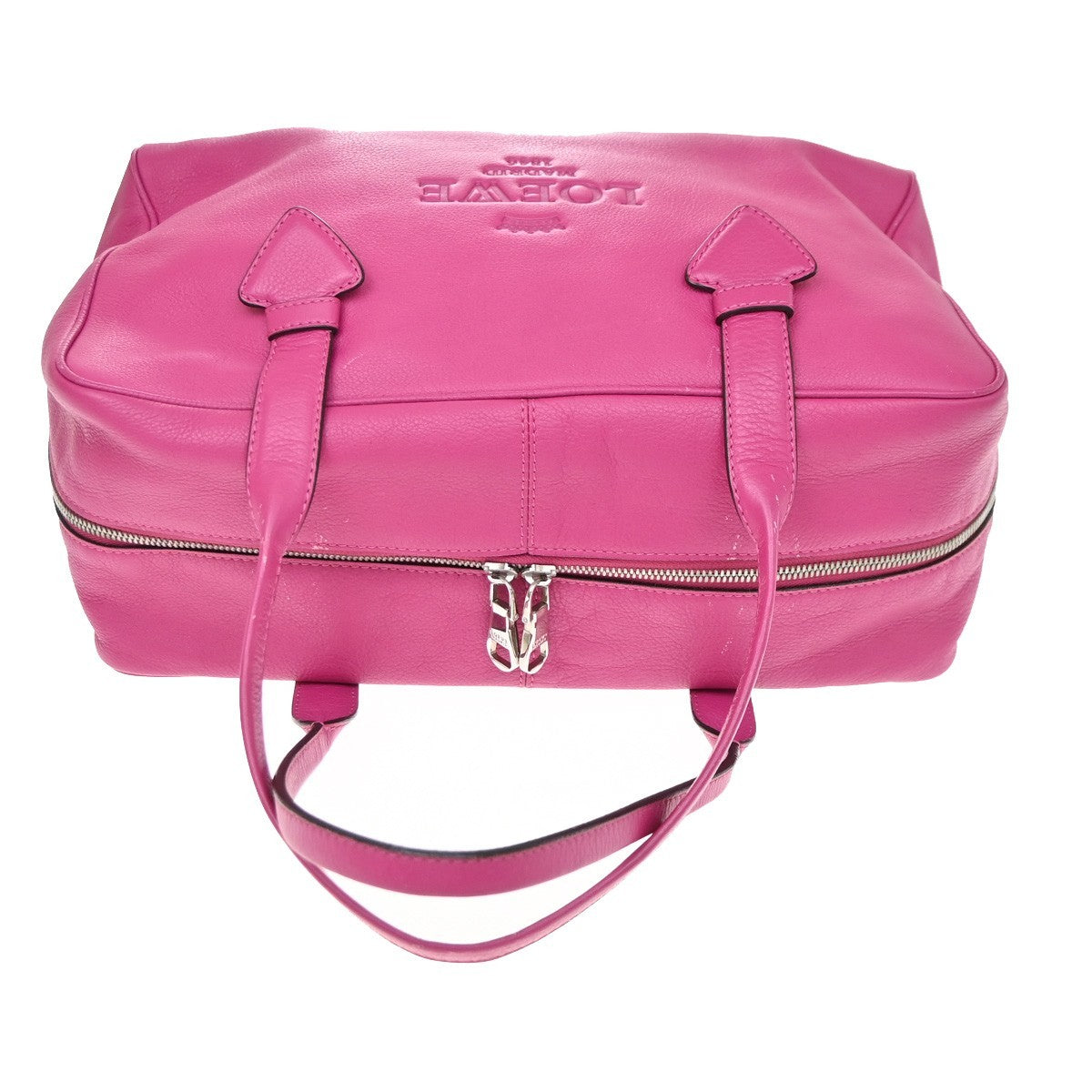 Loewe Heritage Boston Leather, Pink, Leather, Handbag