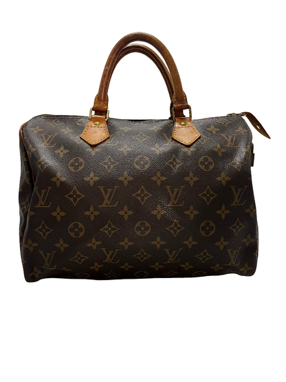Louis Vuitton Speedy Monogram Canvas, Brown, Canvas, Handbag