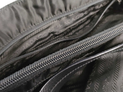 Prada Open Re-Nylon, Black, Nylon, Tote Bag