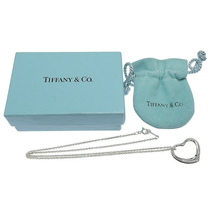 Tiffany & Co. Elsa Peretti Open Heart Pendant Sterling Silver, Silver, Silver, Necklace