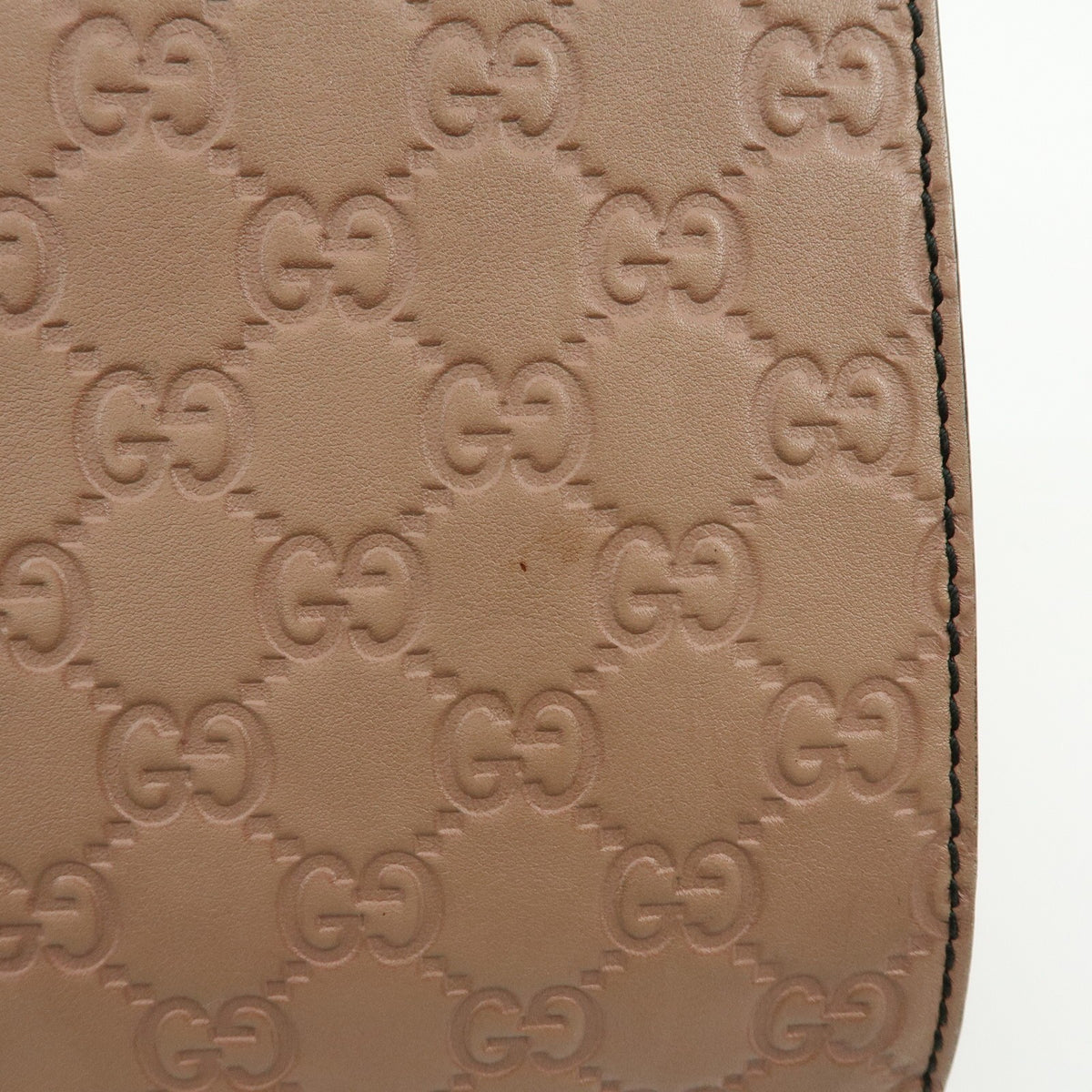 Gucci Emily Chain Flap Guccissima Leather, Pink, Leather, Handbag